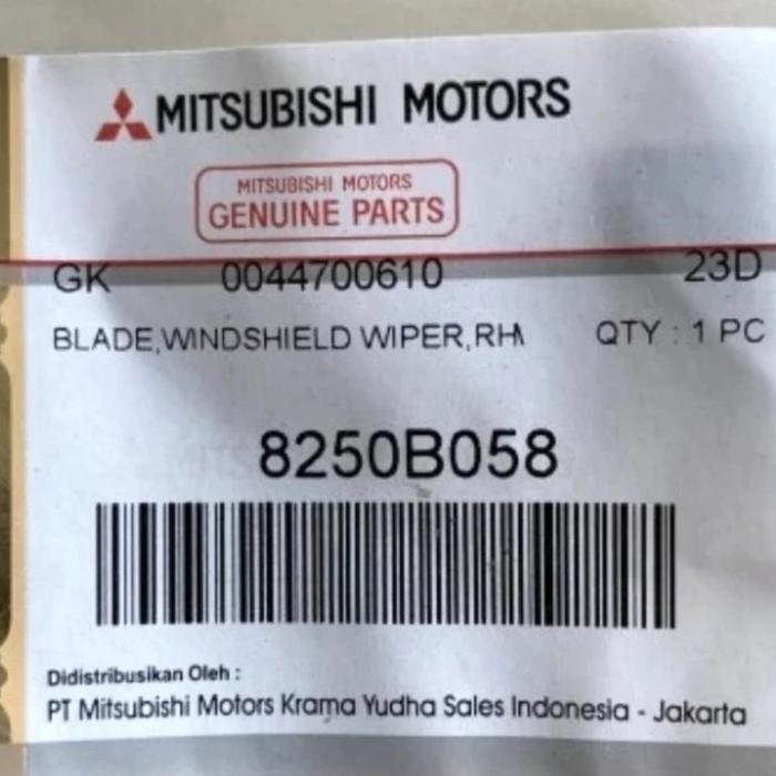 Gambar karet wiper depan xpander original mitsubishi - kanan / driver dari SUNANDAR MITSUBISHI undefined Tokopedia