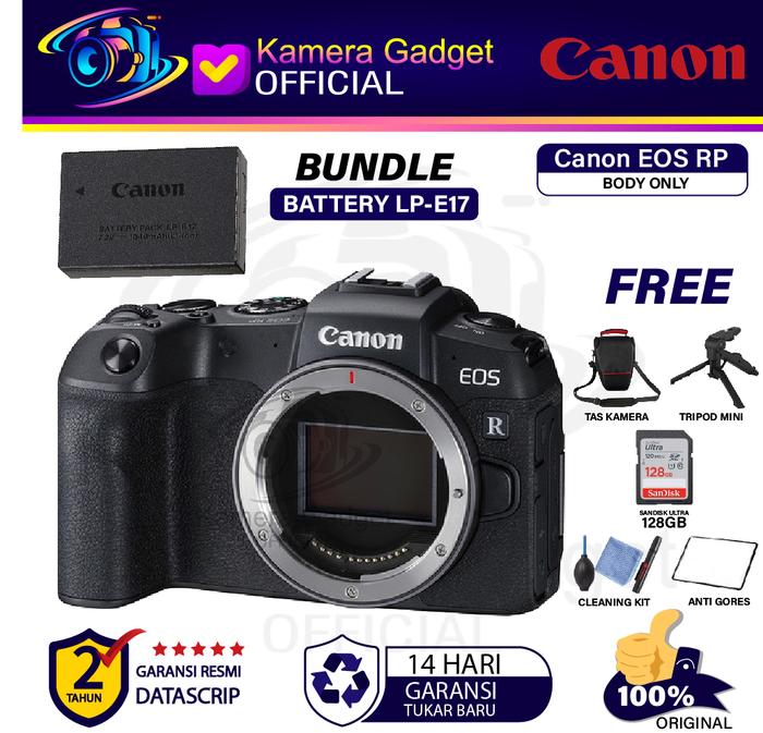 Gambar Canon EOS RP Mirrorless Digital Camera Body Only EOS RP BO Original - PLUS BATTERY, PAKET 128GB dari Kamera Gadget Official undefined Tokopedia