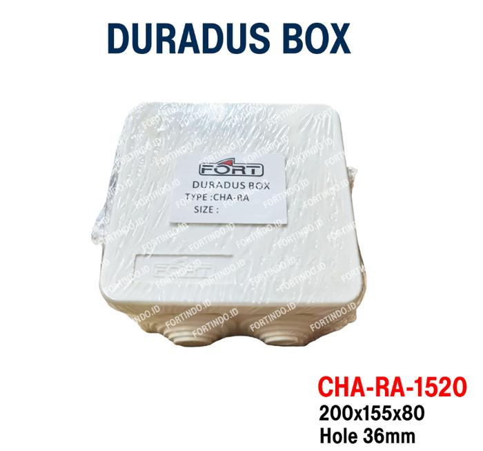 Gambar FORT Duradus Box IP65 Waterproof Junction Panel Box Plastik Untuk Instalasi Listrik Banyak Ukuran - 80x80x50mm dari Pi Toserba undefined Tokopedia