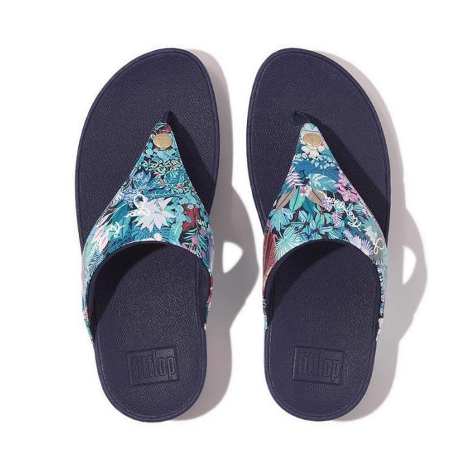Gambar FITFLOP LULU X JIM THOMPSON LIMITED EDITION LEATHER TOE-POST ORIGINAL SANDAL WANITA TOKOAZIRA4 - Blue, 40 dari tokozura67 undefined Tokopedia