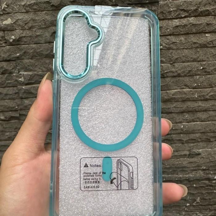 Gambar Case Xiaomi Redmi Note 13 Pro 5G 4G / Note 13 4G Soft Case MagSafe magnet wireless Clear Transparan plating Casing - Hijau, Note 13 Pro 4G dari Lukman prayetno undefined Tokopedia
