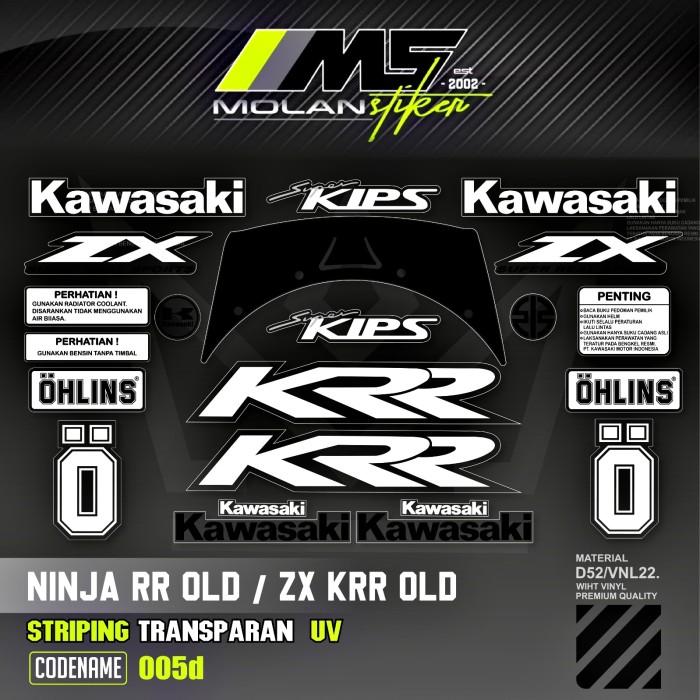 Gambar Decal Sticker Striping Variasi Transparan Uv ZX KRR CBU Ninja Rr Old 2004/2005 Striping Ori Standar Transparan Uv ZX KRR Old CBU Ninja Rr Old Build Up Sticker Set Perhatian Rangka Superkips Sticker Lis Striping Ninja Rr Old SE LE Zx Krr Cbu Putih - I dari MOLAN Stikerr undefined Tokopedia