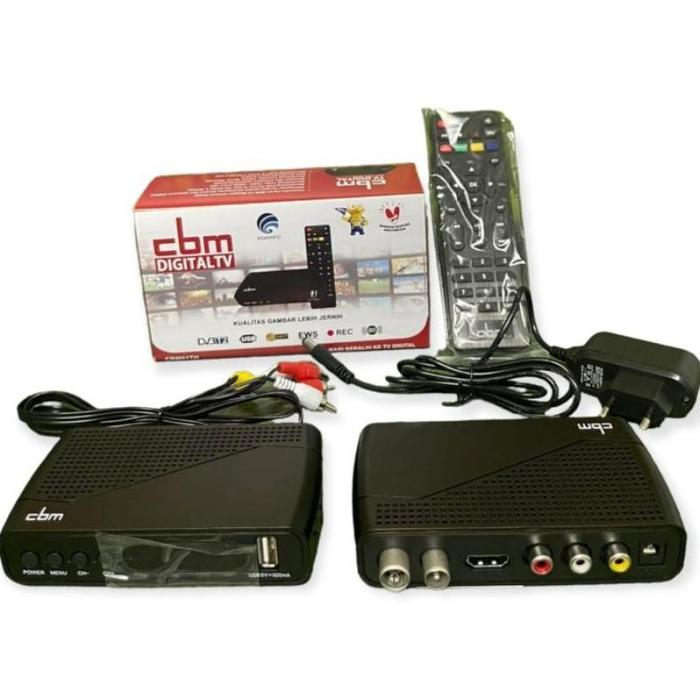 Gambar Set Top Box Receiver SNI DVB T2 STB CBM Alat Menangkap Siaran Tv Digital Full HD - STB CBM DVB T2 dari TECHO STORE ID undefined Tokopedia