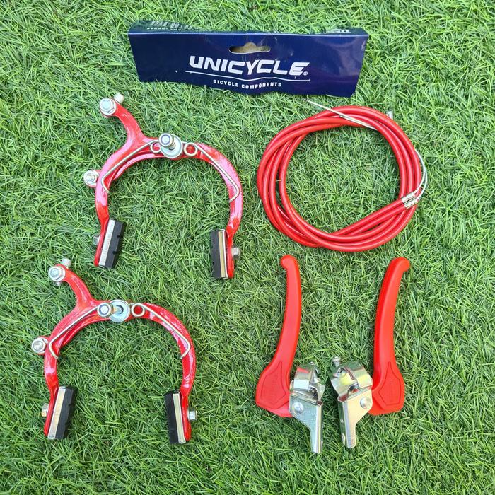 Gambar Rem Sepeda Set Sepeda V Brake BMX MTB Gunung lipat folding Warna Rem Sepeda BMX uKURAN 12-20 - Merah dari Generation.id undefined Tokopedia