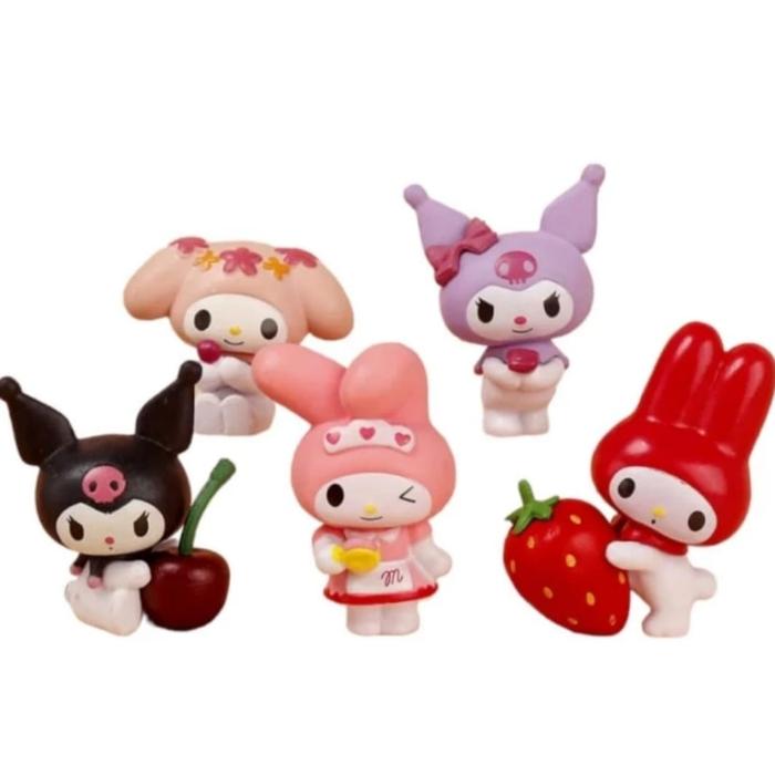Gambar Hello Kitty Figure Set Miniatur Topper Keroppi Kuromi Melody Badtzmaru - 3-5cm / 5L dari KIDDY STATION1 undefined Tokopedia