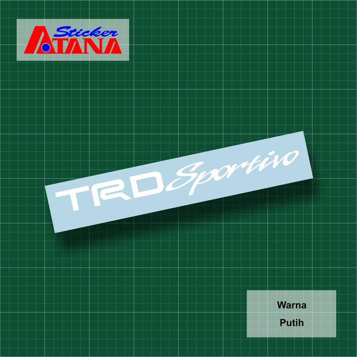 Gambar Stiker Cutting TRD Sportivo Toyota Racing Development Sticker Decal Astra Motor Emblem Logo Kecil Besar Nasmoco Rush Yaris Fortuner Kijang Innova Avanza Veloz Calya Raize Agya Alphard Hiace Hilux Spion Visor Speedometer Body Depan Belakang Samping Mobil - Putih Merah, Panjang 20 cm dari Atana Sticker undefined 5 Tokopedia