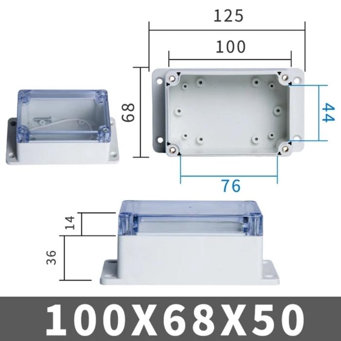 Jual kotak abs tahan air ip65 / ip67 junction box tempat rangkaian ...