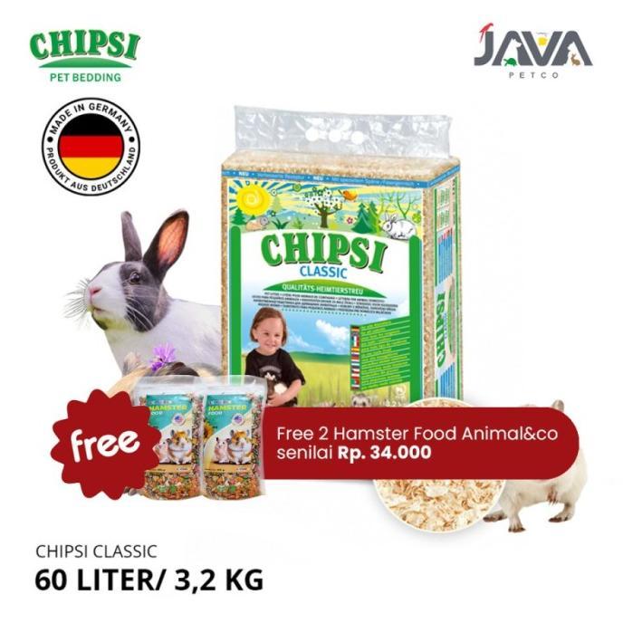 Gambar Chipsi Pet Bedding Serbuk Kayu Hamster/Marmut Wood Pet Litter 3,2 Kg - Classic dari Cahaya_mewah undefined Tokopedia