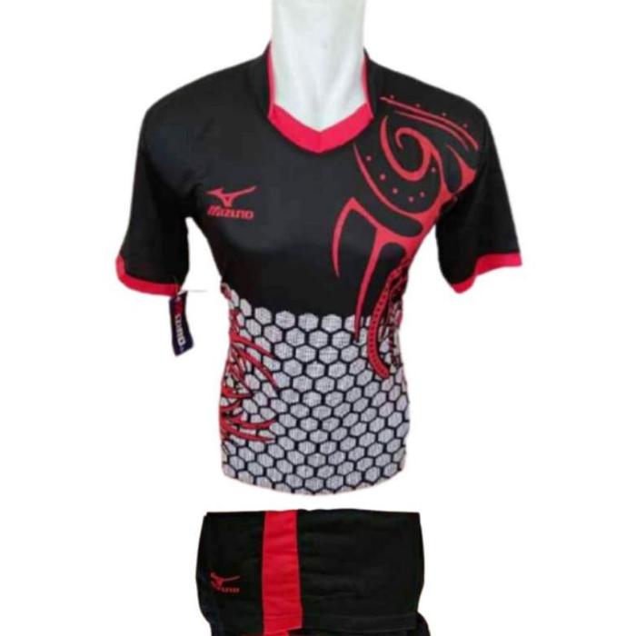 Gambar Baju Team Olahraga Voli Mz - Hitam merah, M dari RiryparasSeller undefined Tokopedia
