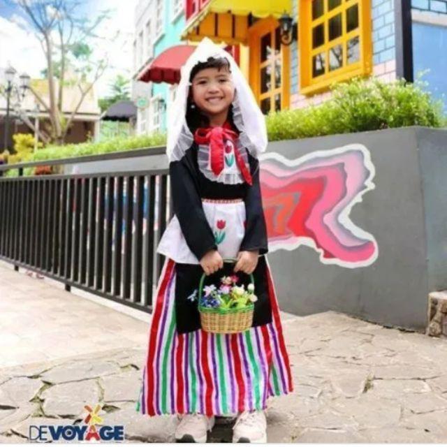 Gambar Belanda/Netherland/Holland/Baju Negara Belanda Girl/Pakaian Adat Tradisional Anak - Gamis, XS dari griceoid undefined Tokopedia