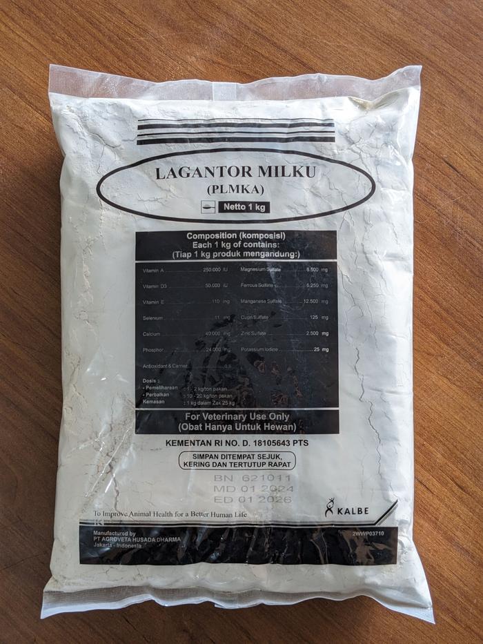 Gambar Lagantor Milku 1 kg  - Sapi, Kambing perah atau hewan lainnya dari Novar Tack and Farm Shop undefined Tokopedia