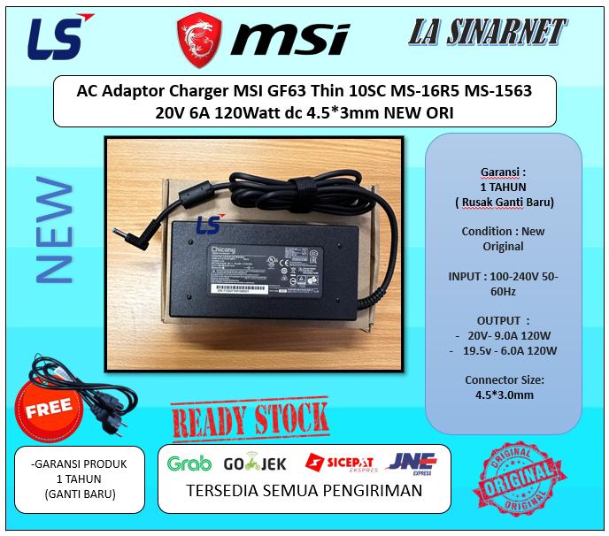 Presa Di Alimentazione DC Jack Nuova Per MSI GF63 THIN 10SC MS-16R5 - Porta Di Ricarica