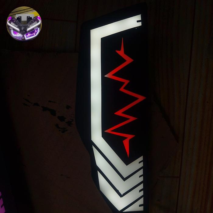 Gambar devil eye frame lampu mata picek Vario LED old dan Vario LED new 2015-2024 - 2 warna chat, Vario new kiri - 2 warna chat, Vario new kiri dari Djarots AutoSpeed undefined Tokopedia
