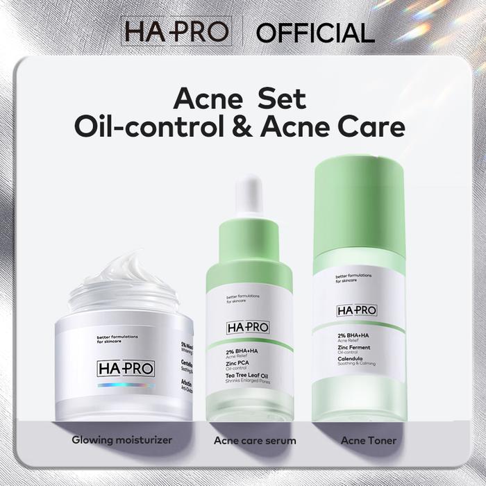 Gambar NEW ! HA PRO Bundling 3pcs Niacinamide Glowing with Acne series ( moisturizer+ serum+toner ) - Acne kit dari HAPRO Authorize Store undefined Tokopedia