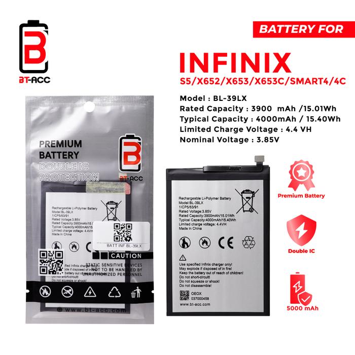 Jual BT ACC Battery Infinix BL-39LX S5 S5 LITE X652 X652B X653C