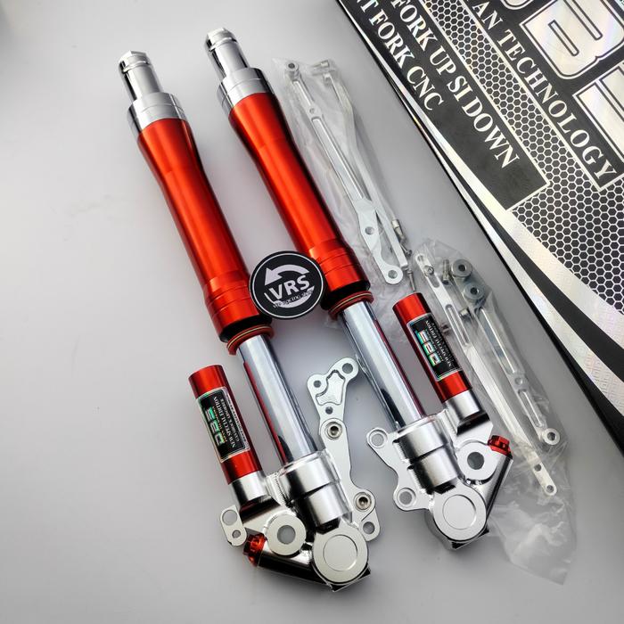 Gambar shock depan PCX 160 upside-down DBS 708 New edition shockbreaker depan komplit tinggal pasang harga grosir termurah promo shock depan - Red/silver, PCX 160 DBS-708 dari Vip Racing Shop undefined Tokopedia