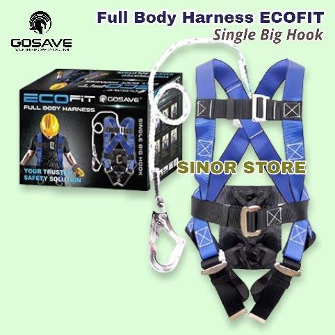 Gambar Full Body Harness Single Big Hook ECOFIT Plus Tali Dada Safety Fall Protection Equipment dari CV BenuaJayaStore undefined Tokopedia