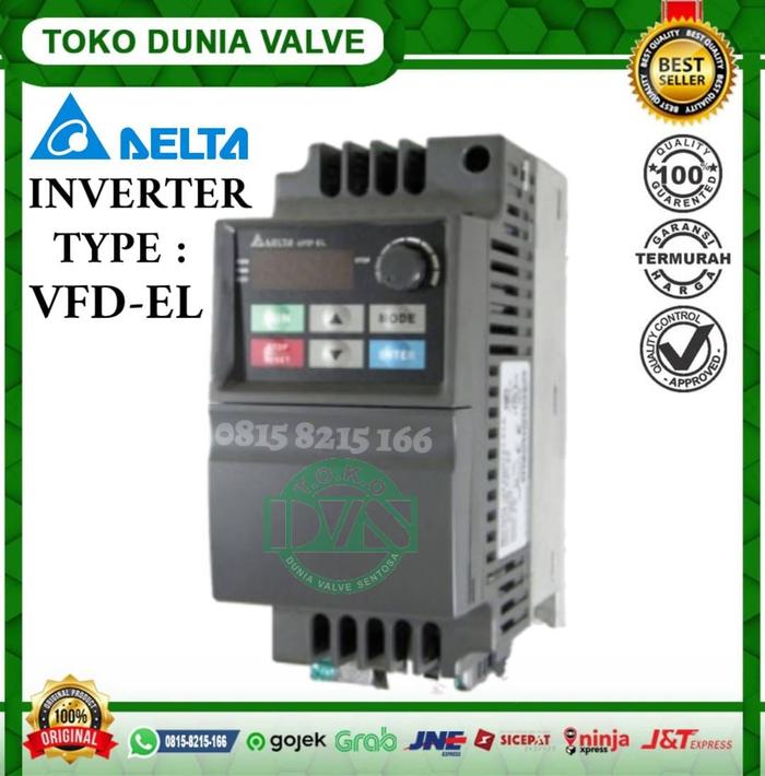 Jual INVERTER DELTA VFD 022 EL 43A 2.2KW 3HP 3PHASE 460VOLT MADE IN ...