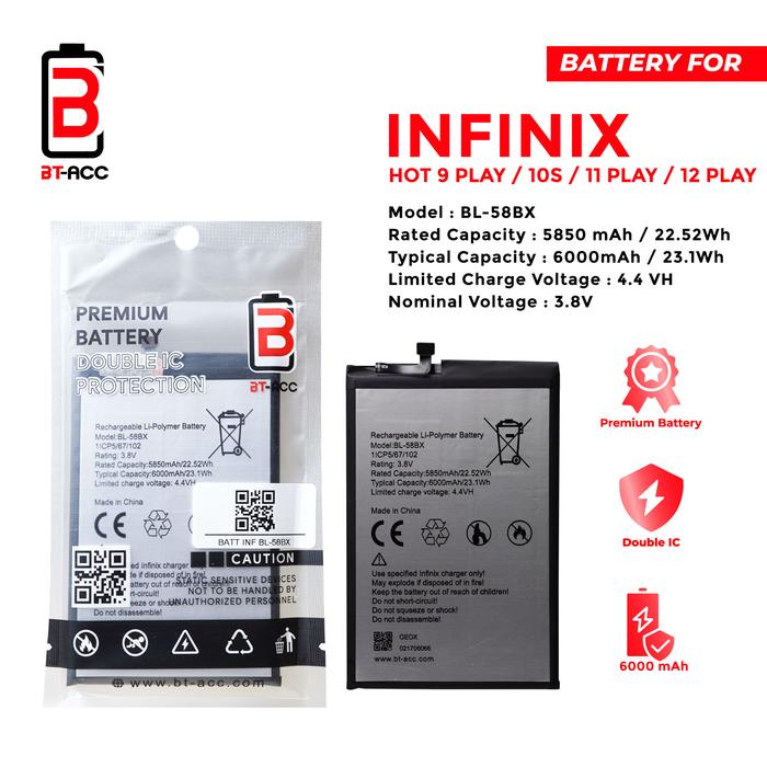 Jual BT ACC Battery Baterai Infinix Hot Play X680 Hot 10 Play