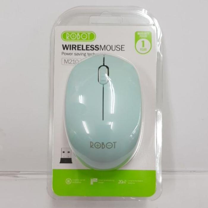 Gambar MOUSE ROBOT M210 WIRELESS - M210Green dari Mitra Solution Banjar undefined Tokopedia