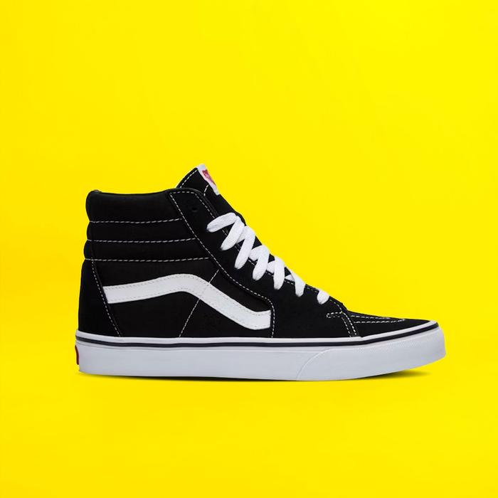 Jual Vans Sk8 Hi Classics Black White Original 42 Kota Bandung