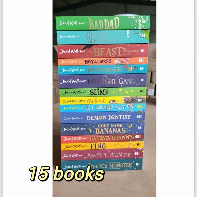 Gambar original David Walliams box set 10 books - 15 books dari Taniya-books undefined Tokopedia
