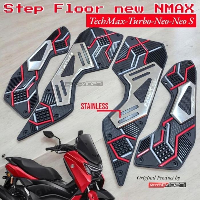 Gambar karpet pijakan kaki new nmax tech max ,nmax turbo, nmax neo,nmax neo s karpet pijakan kaki premium - Merah dari Blackpad27 official undefined Tokopedia