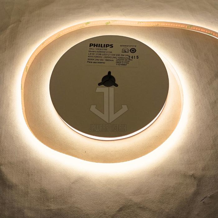 Gambar PHILIPS LIGHT STRIP LED LS161 8.5W 13W COB 5 METER LAMPU LED FLEXIBLE PITA 5M 24V - 13W 3000K dari JAWARA.LISTRIK undefined Tokopedia