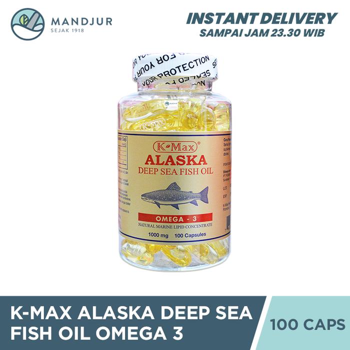 Gambar K-max Alaska Deep Sea Fish Liver Oil Omega 3 Tutup Putih Isi 100 dari Apotekmandjurofficial undefined Tokopedia