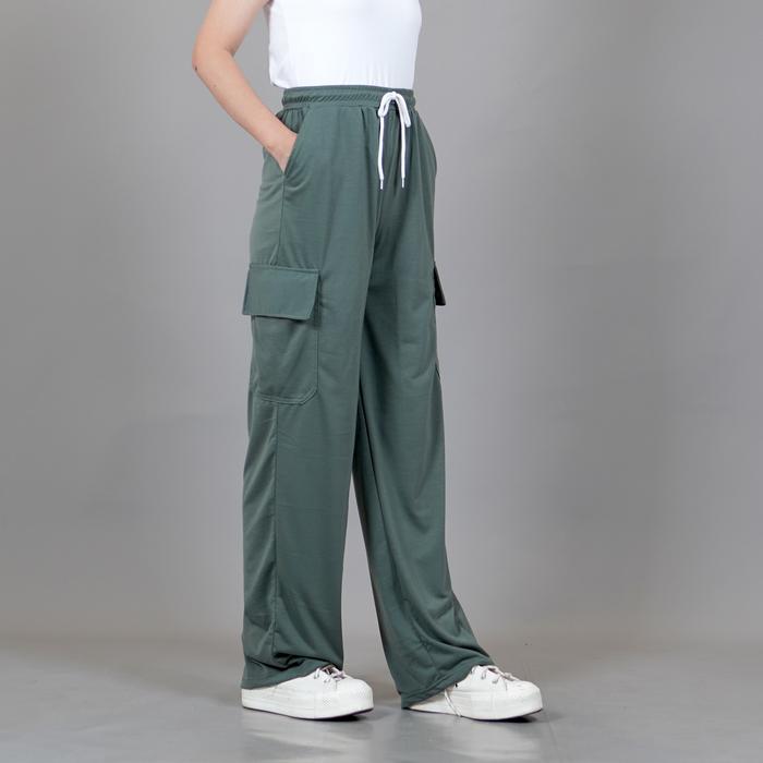 Gambar Okechuku YOONA Celana Kargo Wanita Gaya Korea Cargo Pants Korean Style - Sage dari Okechuku undefined Tokopedia