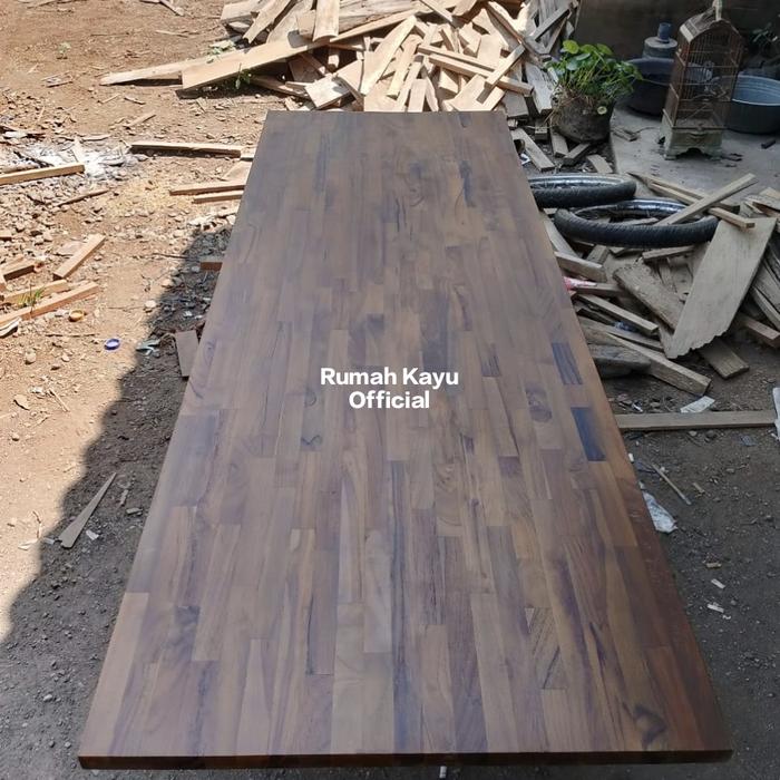 Gambar PAPAN FJL LAMINASI KAYU JATI TPK / DAUN MEJA LAMINASI 200x70x3 CM - Finishing, 180x70x3 cm dari Rumah Kayu Official undefined Tokopedia