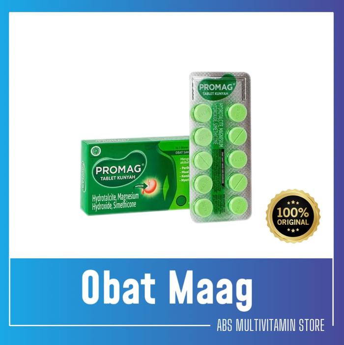 Gambar Promag Tablet Kunyah 1 box isi 3 strip @10 tablet dari ABS Multivitamin Store undefined Tokopedia