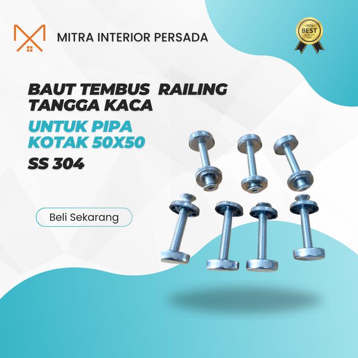 Jual Baut tiang railing tangga / baut pengunci badan tiang railing ...