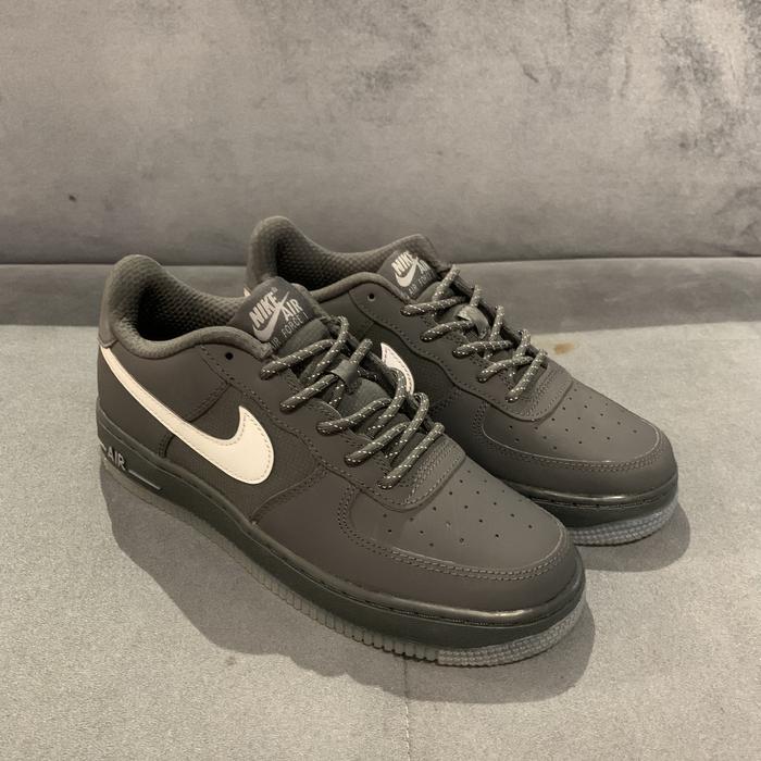 Grey Nike Air Force Mid Lv8 Gs Jual NIKE AIR FORCE ANTHRACITE COOL