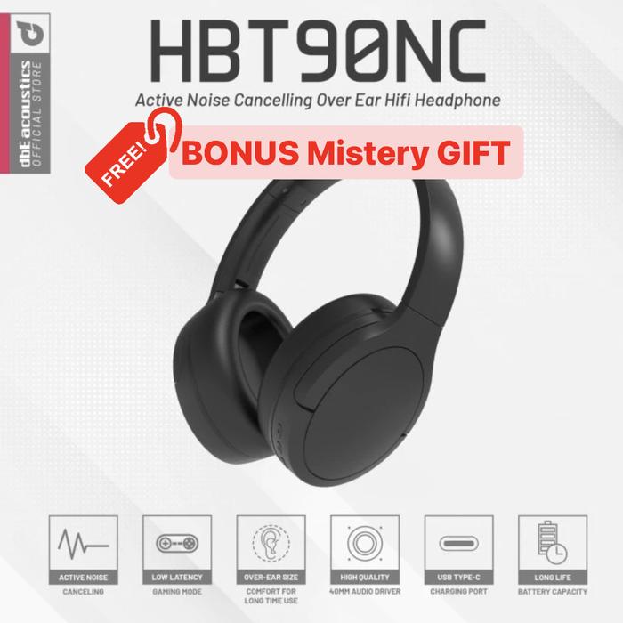 Jual DBE HBT90 NC Over Hear Headphone Bluetooth Active Noise