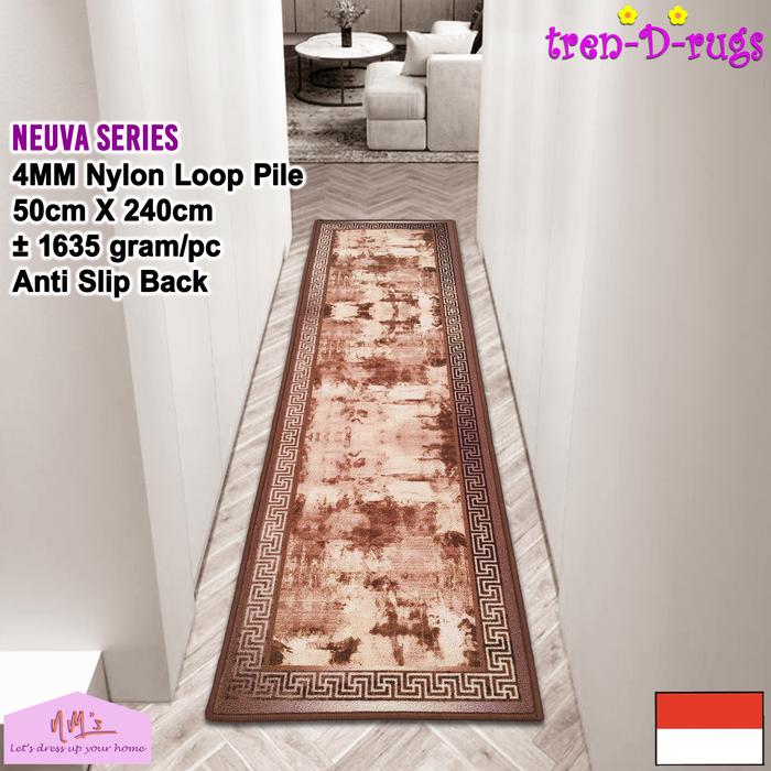 Gambar Tren-D-rugs karpet keset eropa estetik permadani motif turki turkey modern bulu alas lantai lorong runner koridor dapur panjang  kitchen mat anti slip 50x240 NM's - Cecilia Gold dari NMs Lets dress up your home undefined Tokopedia