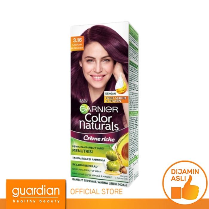 Gambar Garnier Color Natural Merah Burgundy 3.16 55 Ml + 50 dari Guardian Official Store undefined Tokopedia