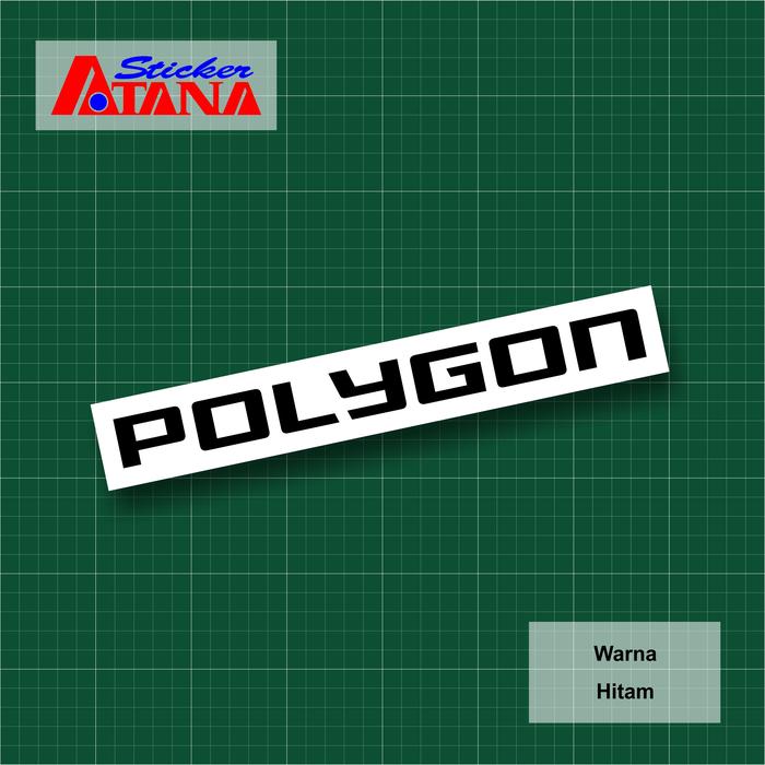 Gambar Stiker Cutting Polygon Emblem Logo Sepeda Bikes Bike To Work B2W MTB Gunung Urban Folding Road Offroad Downhill BMX Dirt Jump Youth Cascade Xtrada Claire Relic Heist Strattos Siskiu Decal Custom Sticker Vinyl Aksesoris Variasi Helm Spakbor Slebor Body - Hitam, Panjang 10 cm dari Atana Sticker undefined Tokopedia