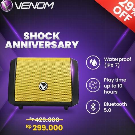 Gambar venom baby gear vbg 1 speaker bluetooth portable - kuning (speaker) dari toko rias p undefined Tokopedia