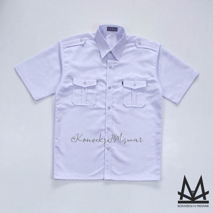 Gambar Seragam Cowok Putih Pendek Baju Kemeja Kerja / Paskibra / PDH / PNS - SD SMP SMA UMUM - 1 dari cahaya monika undefined Tokopedia