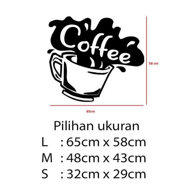 Gambar Stiker Dekorasi Unik Lucu Kaca Dinding Rumah Cafe Restaurant Kafe Office Home Decor Kantor Toko Hiasan Dinding Wall Custom Cutting Sticker Kopi Tumpah - L dari storejennifer undefined Tokopedia