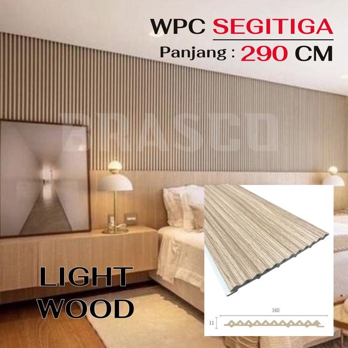 Jual WPC Grade A+ Wall Panel 2.9 m Fluted Bulat Segitiga Wallpanel 3 ...