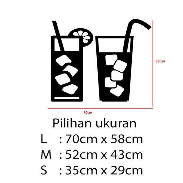 Gambar Stiker Dekorasi Unik Lucu Kaca Dinding Rumah Cafe Restaurant Kafe Office Home Decor Kantor Toko Hiasan Dinding Wall Custom Cutting Sticker Cold Drinks - L dari storejennifer undefined Tokopedia