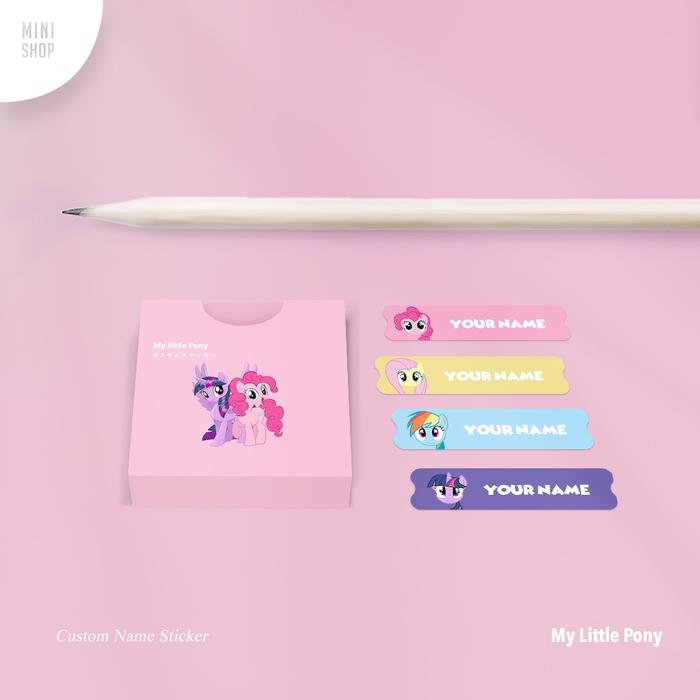 Gambar My Little Pony  - Paket Label Stiker Nama Custom Murah - 150 mini +box, MIX dari Cubesworld minishop undefined Tokopedia