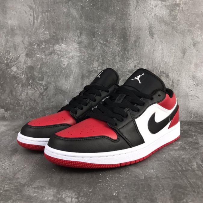 HOT Bred Toe Jordan Low 44 Sepatu Nike Air Jordan Low Bred