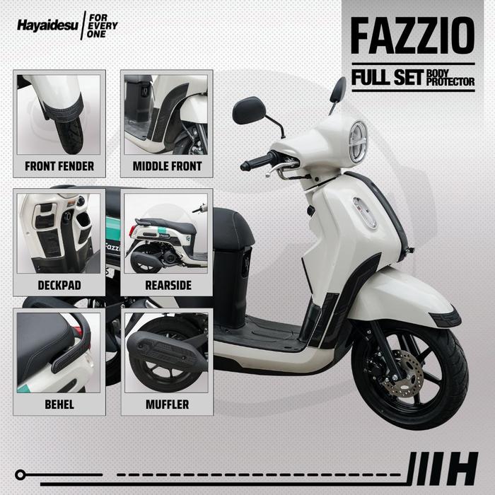 Gambar Hayaidesu Body Protector FAZZIO Full Set Cover - Hitam dari Hayaidesu Indonesia undefined Tokopedia