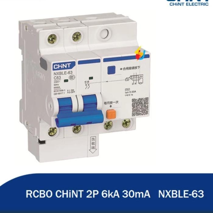 Jual Chint RCCB / ELCB / RCBO 2 Phase / 2 Pole Tipe NXBLE-32/NXBLE-63 ...