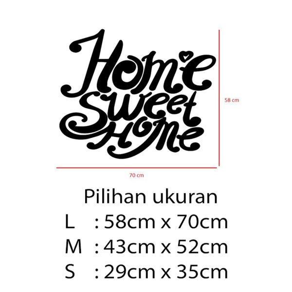 Gambar Stiker Dekorasi Unik Lucu Kaca Dinding Rumah Cafe Restaurant Kafe Office Home Decor Kantor Toko Hiasan Dinding Wall Custom Sticker Home Sweet Home - L dari storejennifer undefined Tokopedia