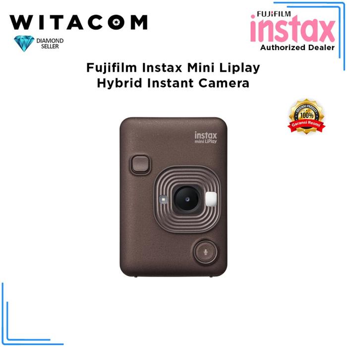 Fujifilm Instax Mini LiPlay Hybrid Instant Camera Garansi Resmi Deep  Bronze
