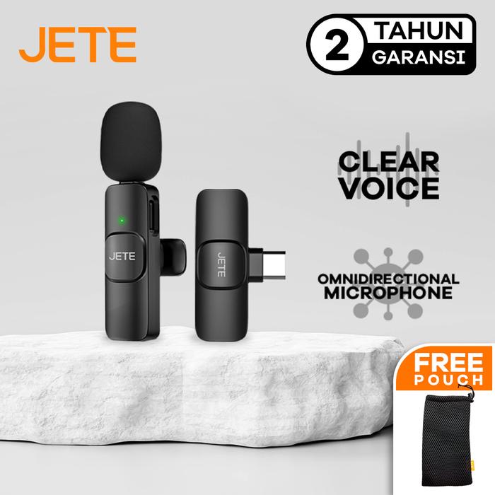 Gambar Clip On Wireless Jete CO1 Mic Wireless Jack Type C - Garansi 2 Tahun - Unit Only dari JETE Indonesia undefined Tokopedia